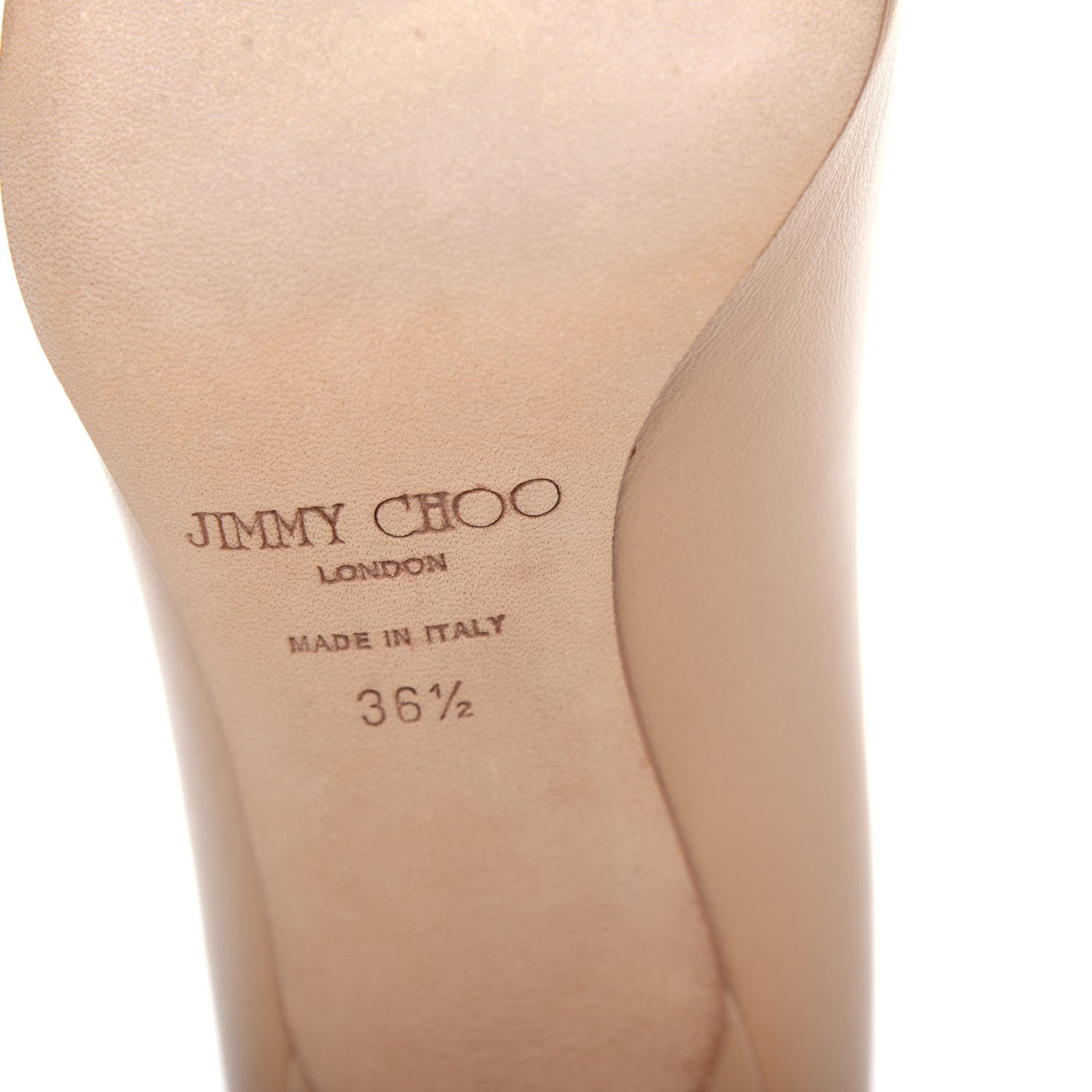 Jimmy Choo Kid Agnes 85 Heels 36.5 Nude 9 of 10