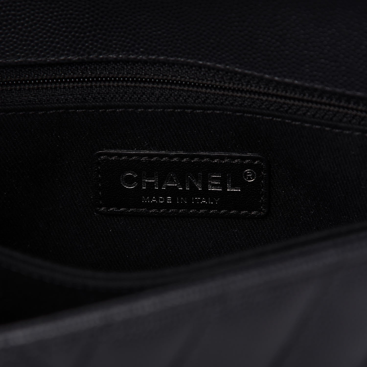 Chanel Caviar Chevron Quilted Mini Coco Handle Flap Dark Grey 8 of 11