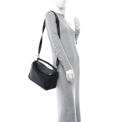Loewe Calfskin Medium Puzzle Bag Black 2 of 10