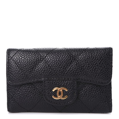 Chanel Caviar Quilted 6 Key Holder Black 1 of 16