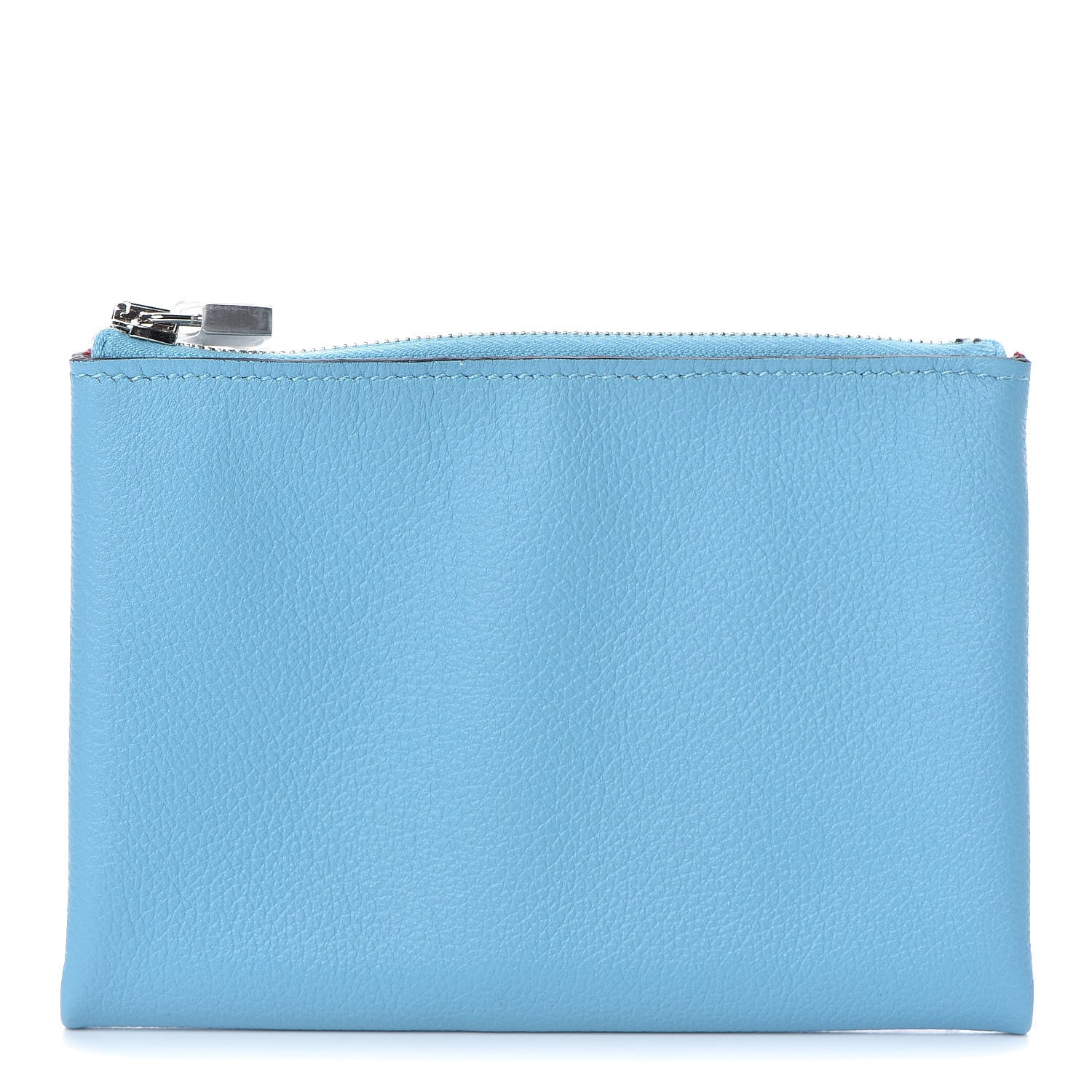 Hermes Evercolor Atout Pouch Bleu Du Nord Rouge De Coeur 1 of 8