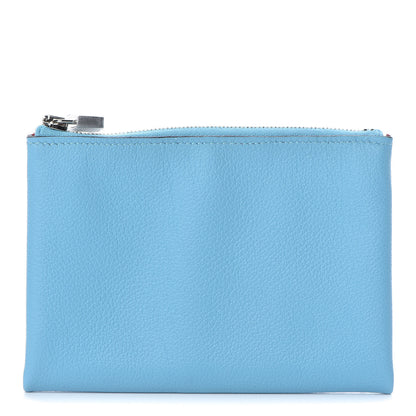 Hermes Evercolor Atout Pouch Bleu Du Nord Rouge De Coeur 1 of 8