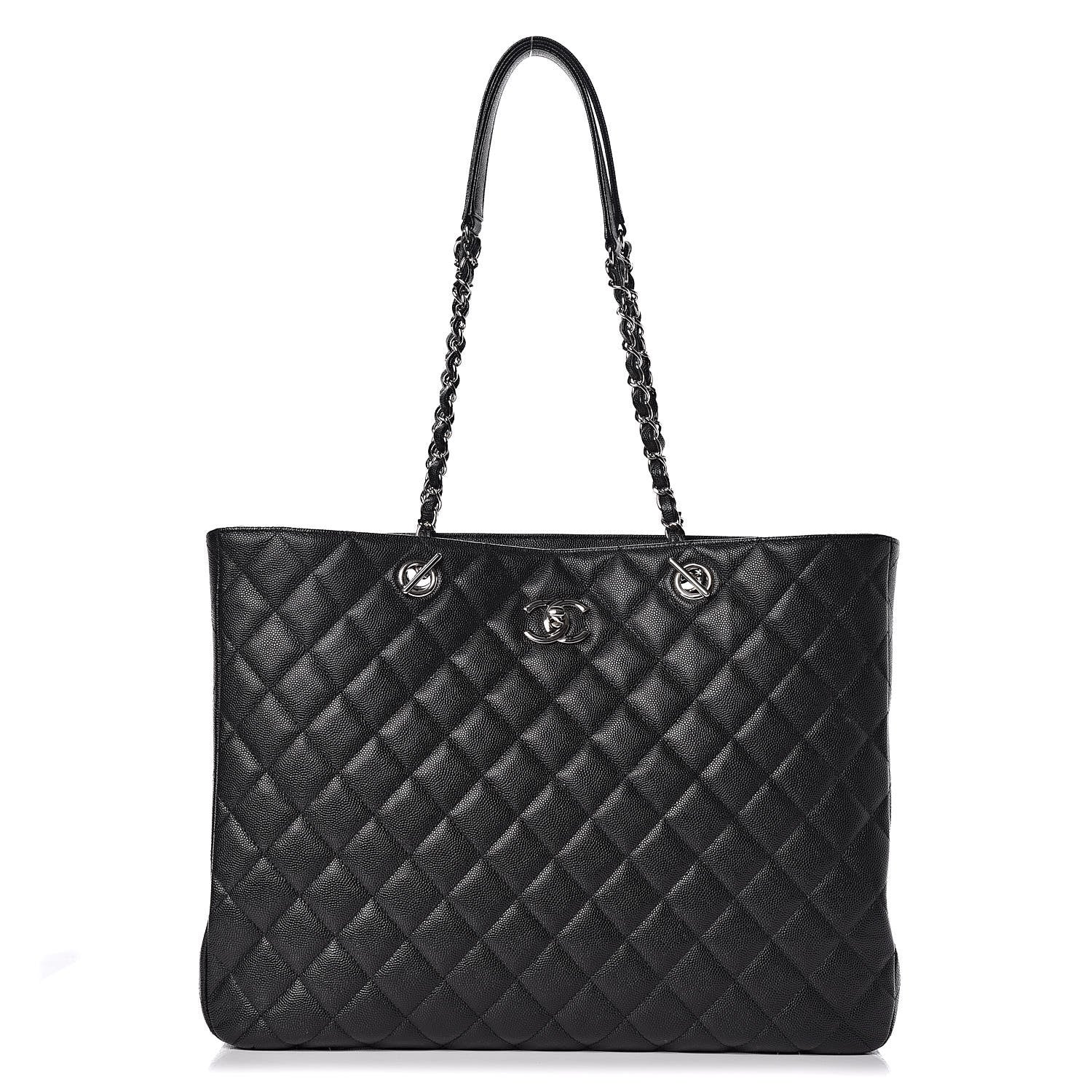 Chanel Caviar Quilted Large Classic Shopping Tote Black 1 of 11
