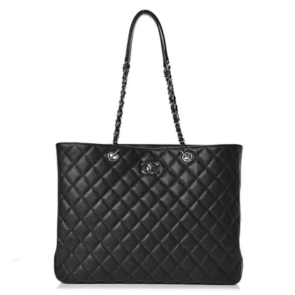 Chanel Caviar Quilted Large Classic Shopping Tote Black 1 of 11