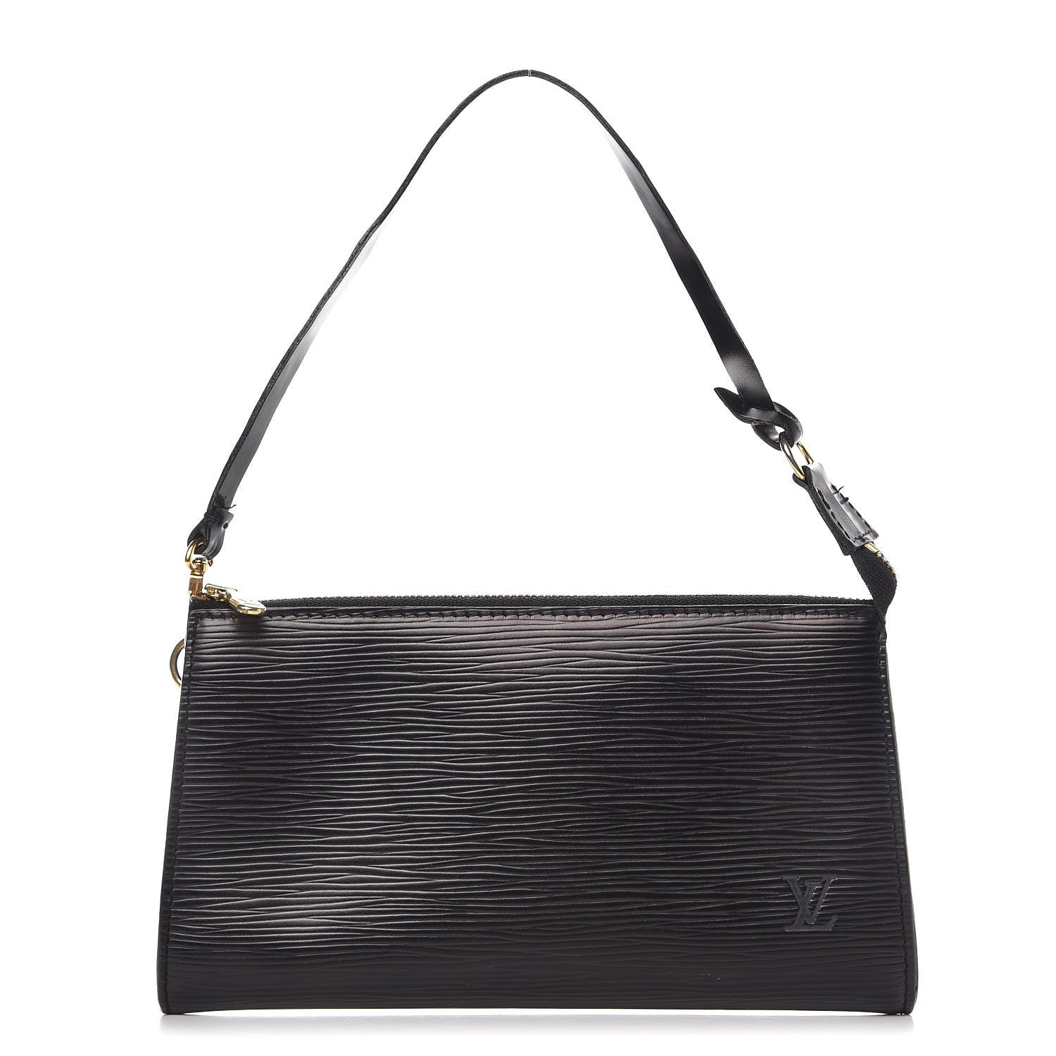 Louis Vuitton Epi Pochette Accessories 24 Black 1 of 9