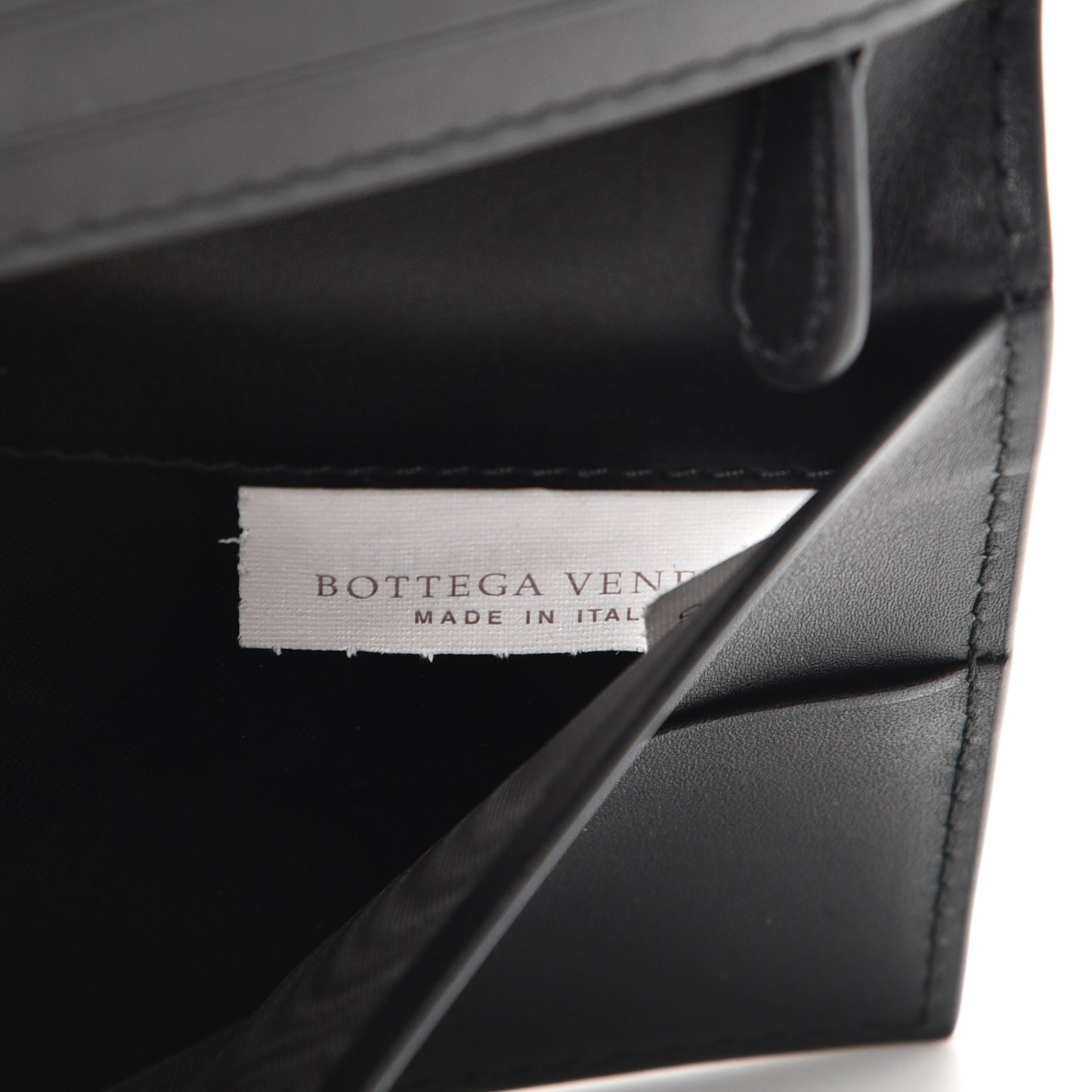 Nappa Intrecciato Flap Wallet Nero Black