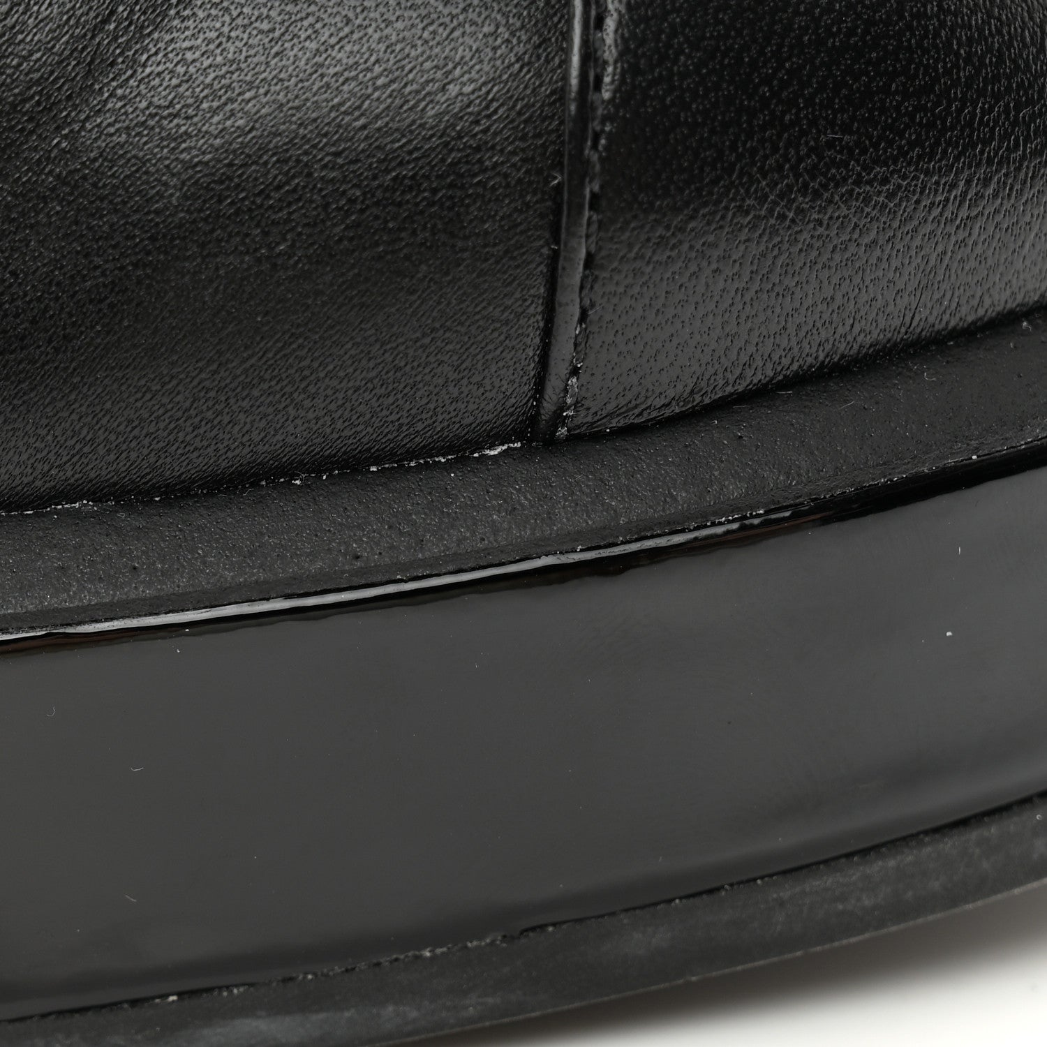 Chanel Lambskin Patent Calfskin Quilted CC Lace Up Combat Boots 37 Black 11 of 12
