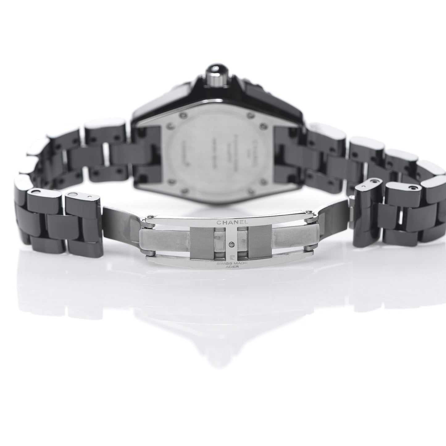 Stainless Steel Ceramic 33mm J12 Quartz Watch Black