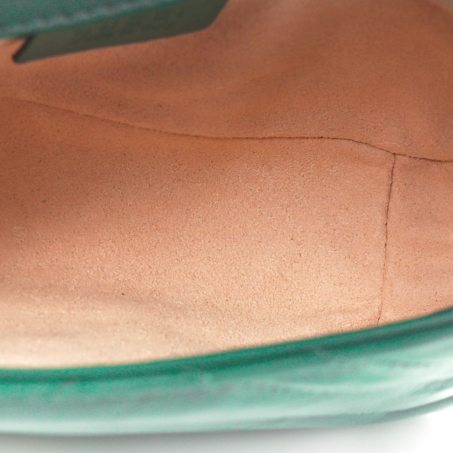 Gucci Calfskin Matelasse Super Mini GG Marmont Shoulder Bag Emerald Green 5 of 11