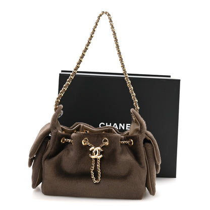 Chanel Pony Hair Mini Chanel 25 Handbag Dark Khaki 11 of 11
