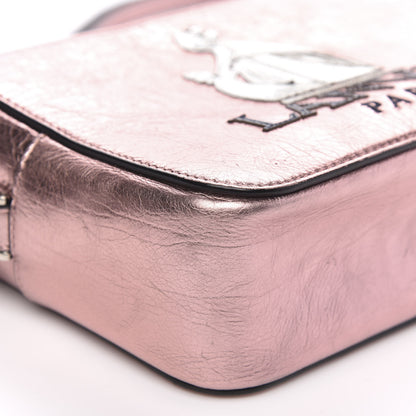 Lanvin Laminated Calfskin Mini Nomad Crossbody Rose Pale Pink 8 of 10