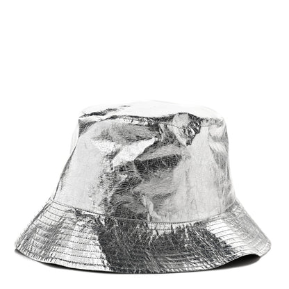Christian Dior Metallic Oblique Reversible Teddy-D Bob Bucket Hat 58 Blue Silver 2 of 13
