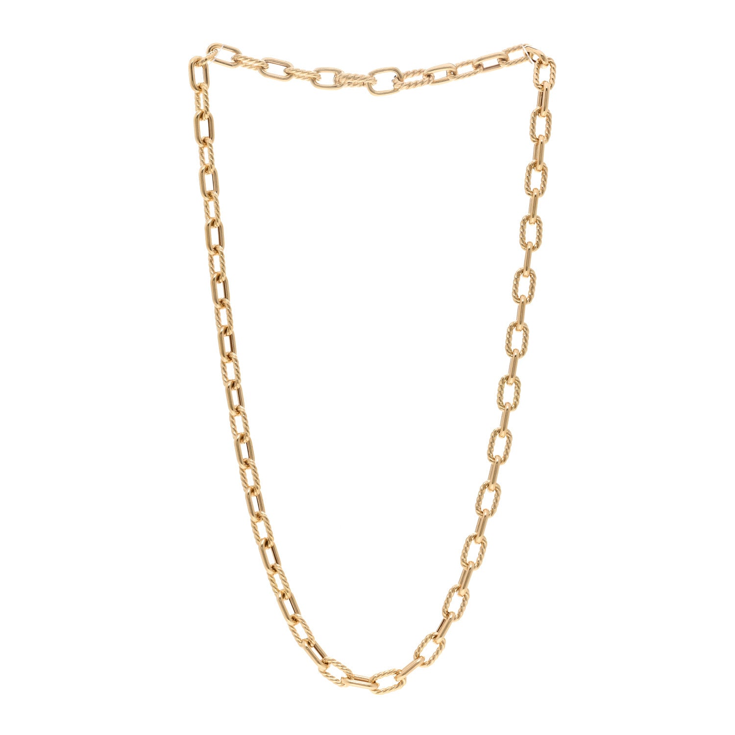 David Yurman 18K Yellow Gold 6mm Madison Chain Necklace 3 of 4