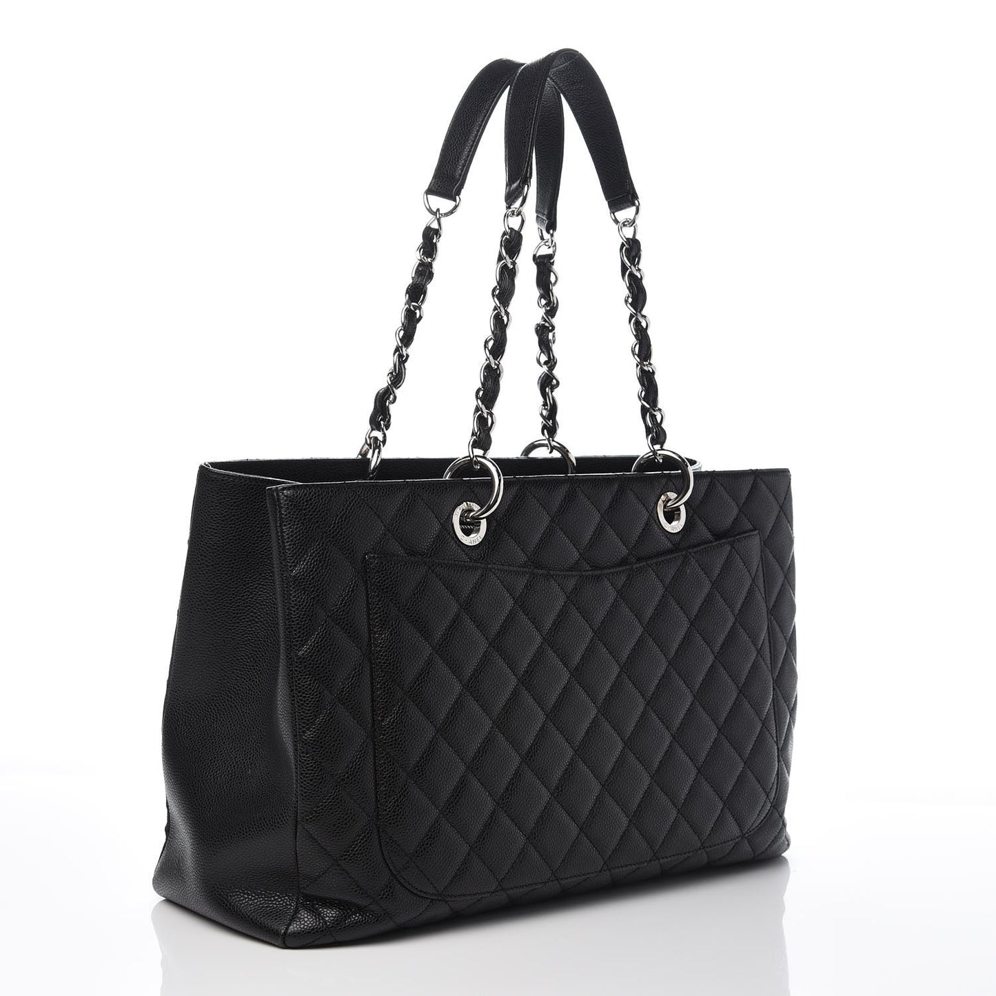 Caviar Quilted XL Grand Shopping Tote GST Black
