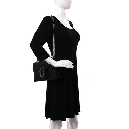 Gucci Pebbled Calfskin Small Dionysus Shoulder Bag Black 2 of 9