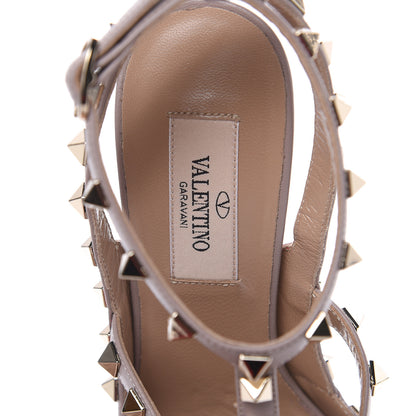Valentino Garavani Patent Nappa Rockstud Ankle Strap 100mm Pumps 36.5 Rosso Valentino Poudre 7 of 8
