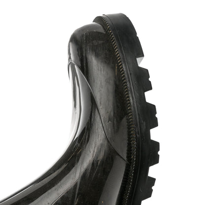 Gucci Rubber Monogram Rain Boots 36 Black 8 of 10