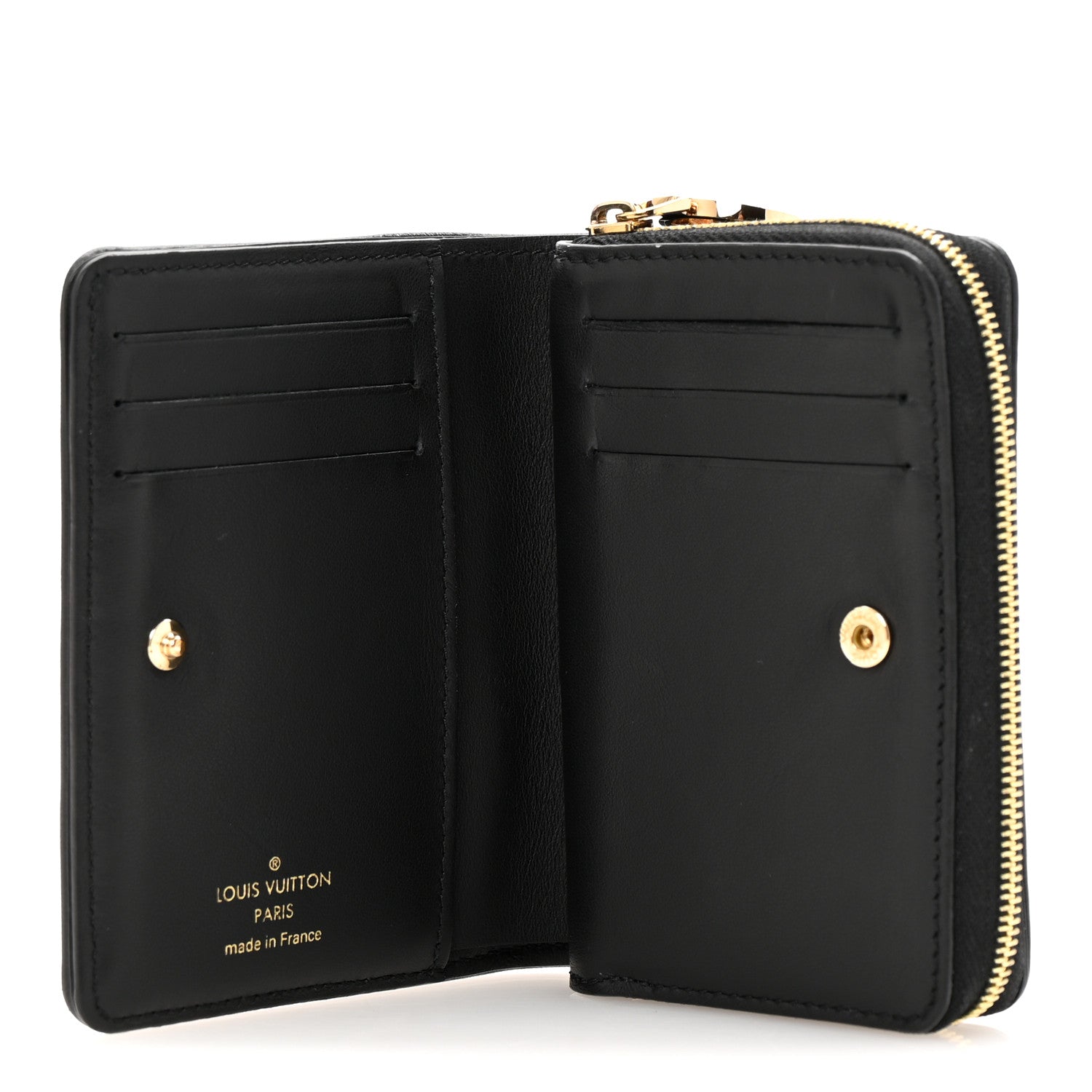 Louis Vuitton Lambskin Embossed Monogram Lou Coussin Wallet Black 5 of 8