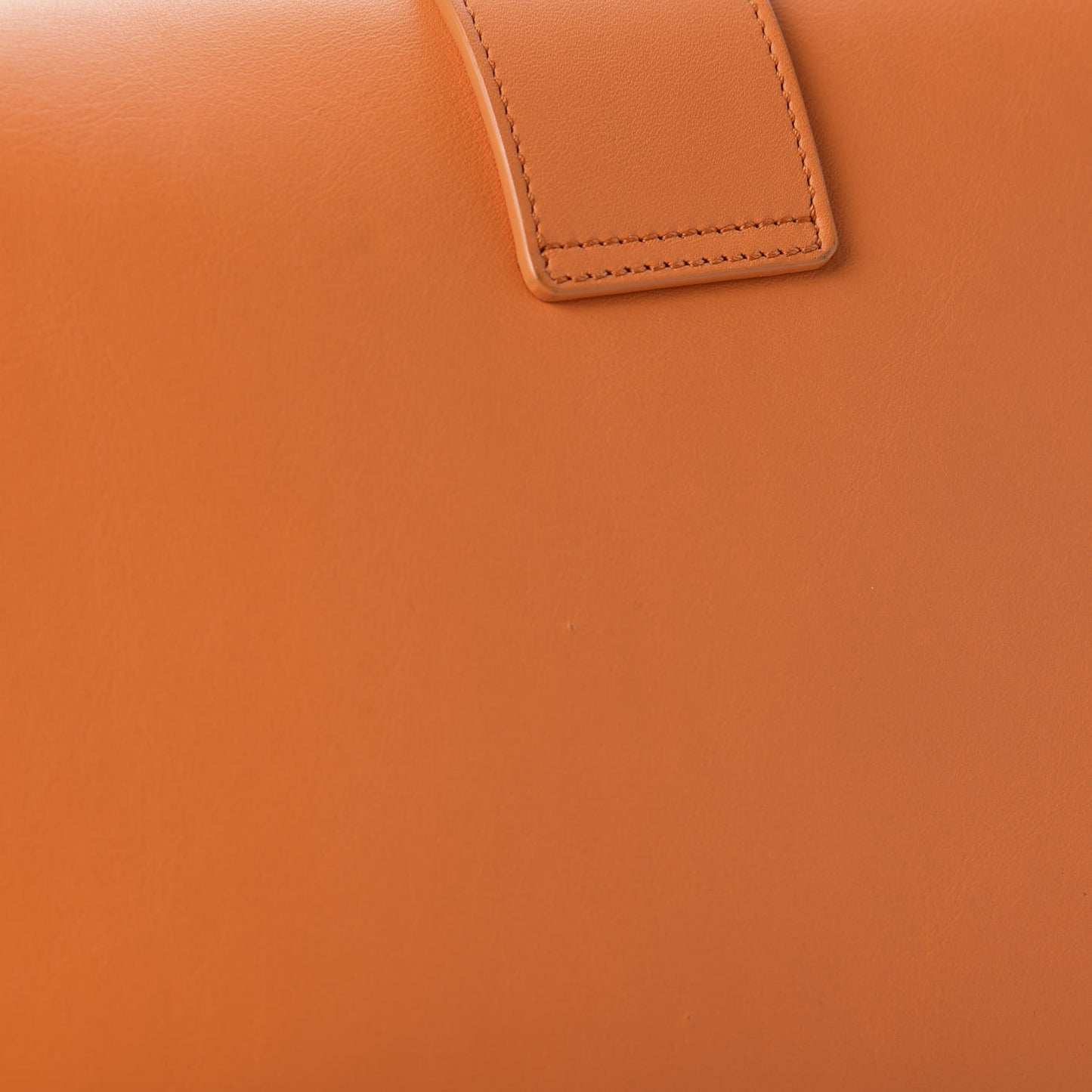 Calfskin Classic Y Ligne Clutch Orange
