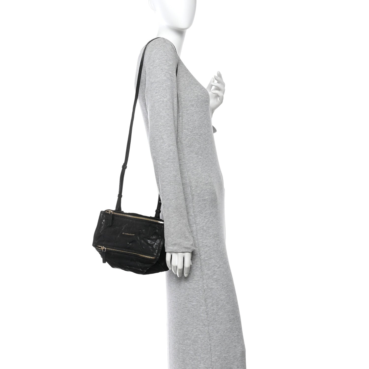 Givenchy Tumbled Sheepskin Mini Pandora Black 2 of 15