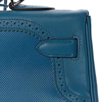 Hermes Swift Grain d'H Ghillies Kelly 35 Bleu Izmir 40 of 44