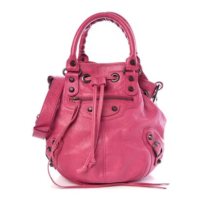 Balenciaga Agneau Classic Hardware Mini Pompon Cyclamen Fucsia 1 of 7