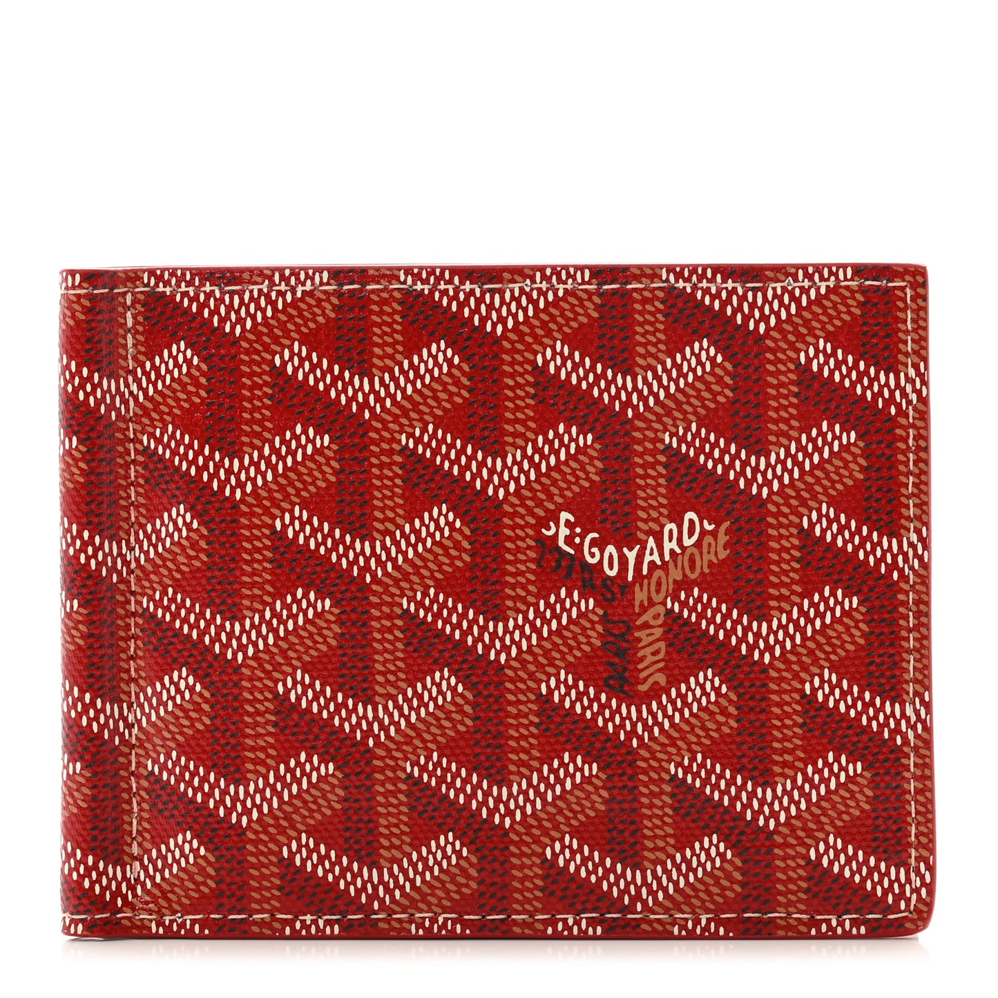 Goyardine Saint Thomas Bill Fold Wallet Red