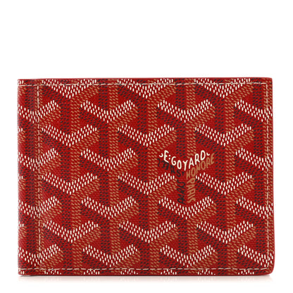 Goyard Goyardine Saint Thomas Bill Fold Wallet Red 1 of 6