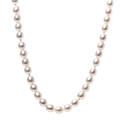Tiffany Sterling Silver Pearl Strand Toggle Necklace 1 of 6