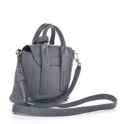3.1 Phillip Lim 3.1 Textured Calfskin Mini Pashli Satchel Storm 3 of 7