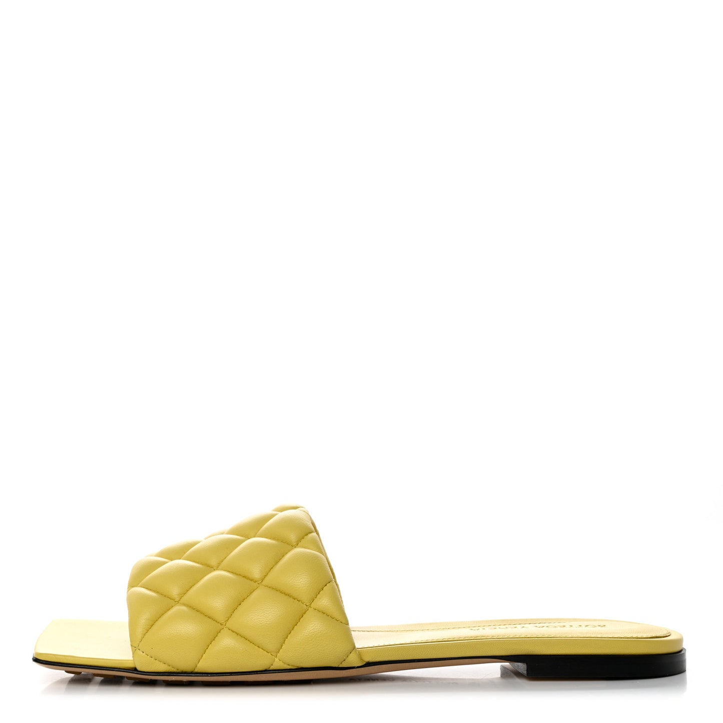 Nappa Matelasse Padded Flat Sandals 40 Pear