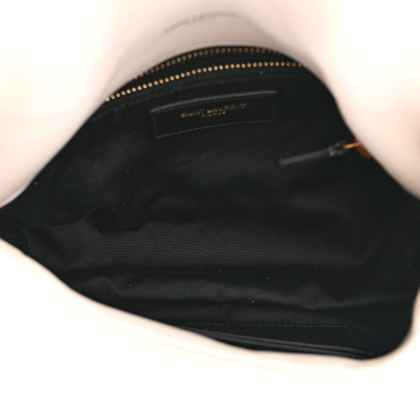 Lambskin Quilted Toy Loulou Puffer Monogram Chain Satchel Blanc Vintage