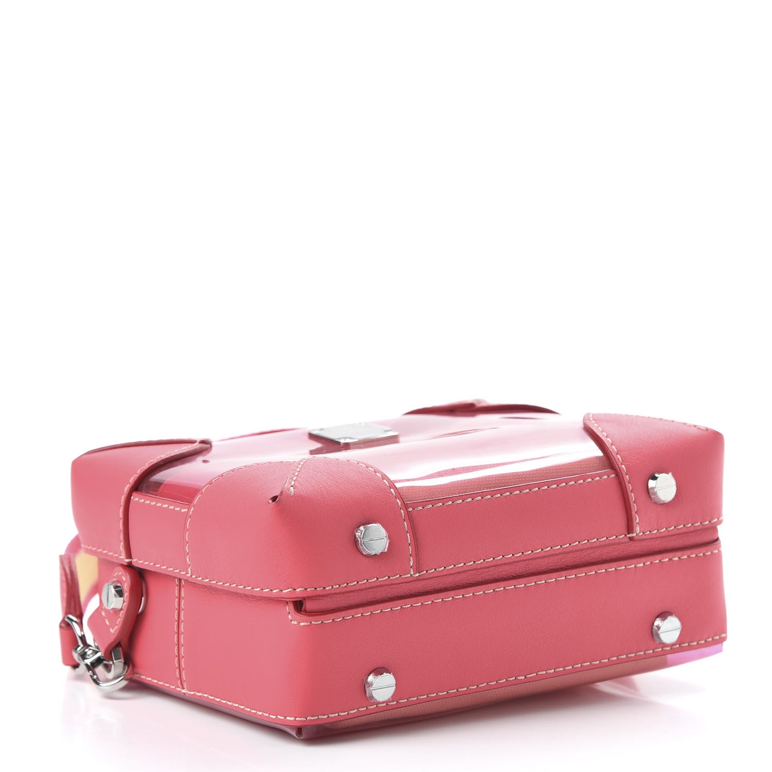MCM Transparent Small E/W Soft Berlin Crossbody Hologram Teaberry 4 of 10