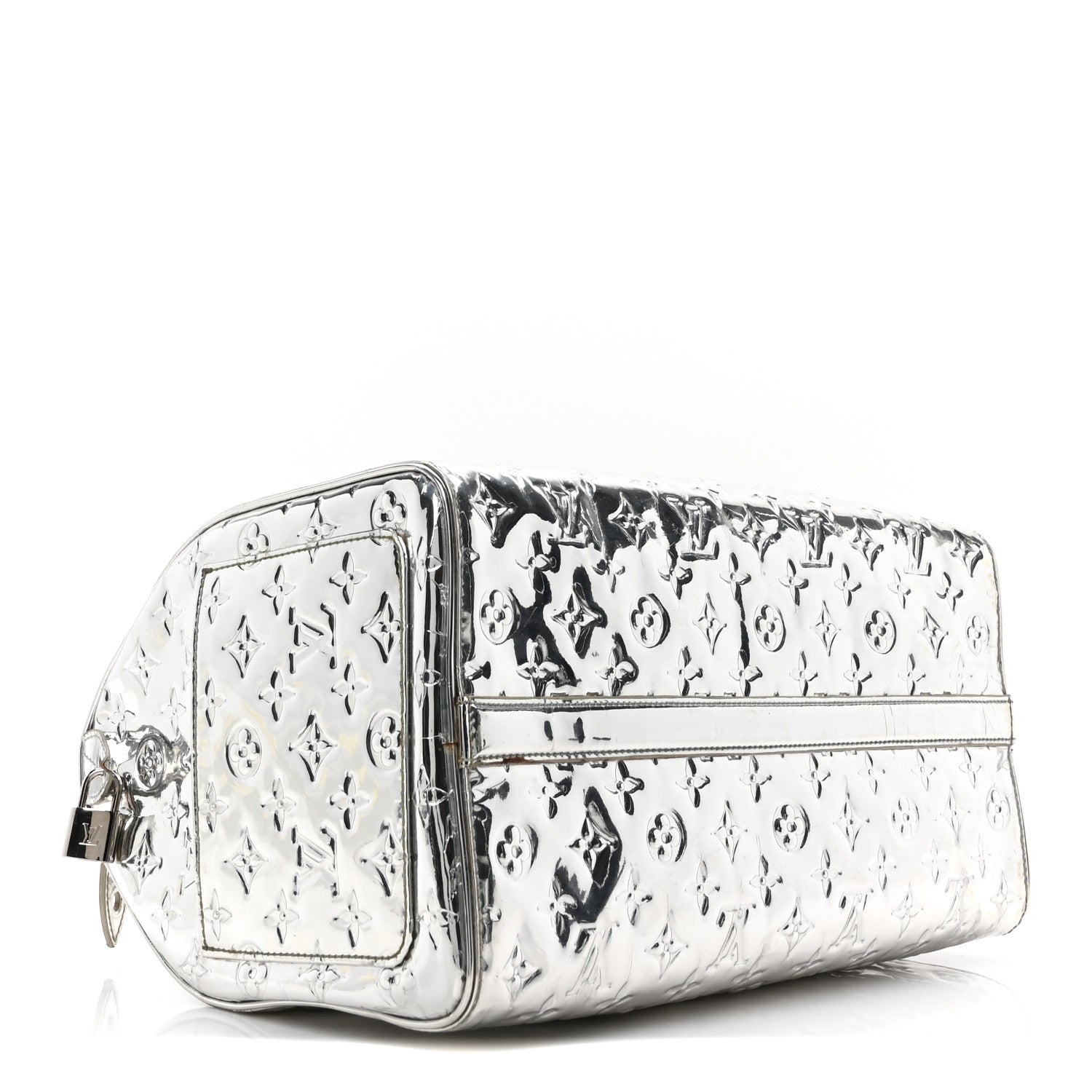 Louis Vuitton Monogram Miroir Speedy 35 Silver 4 of 9
