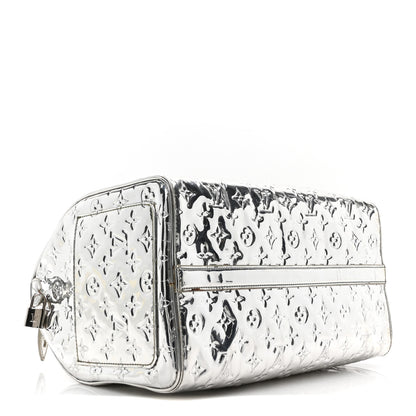 Louis Vuitton Monogram Miroir Speedy 35 Silver 4 of 9