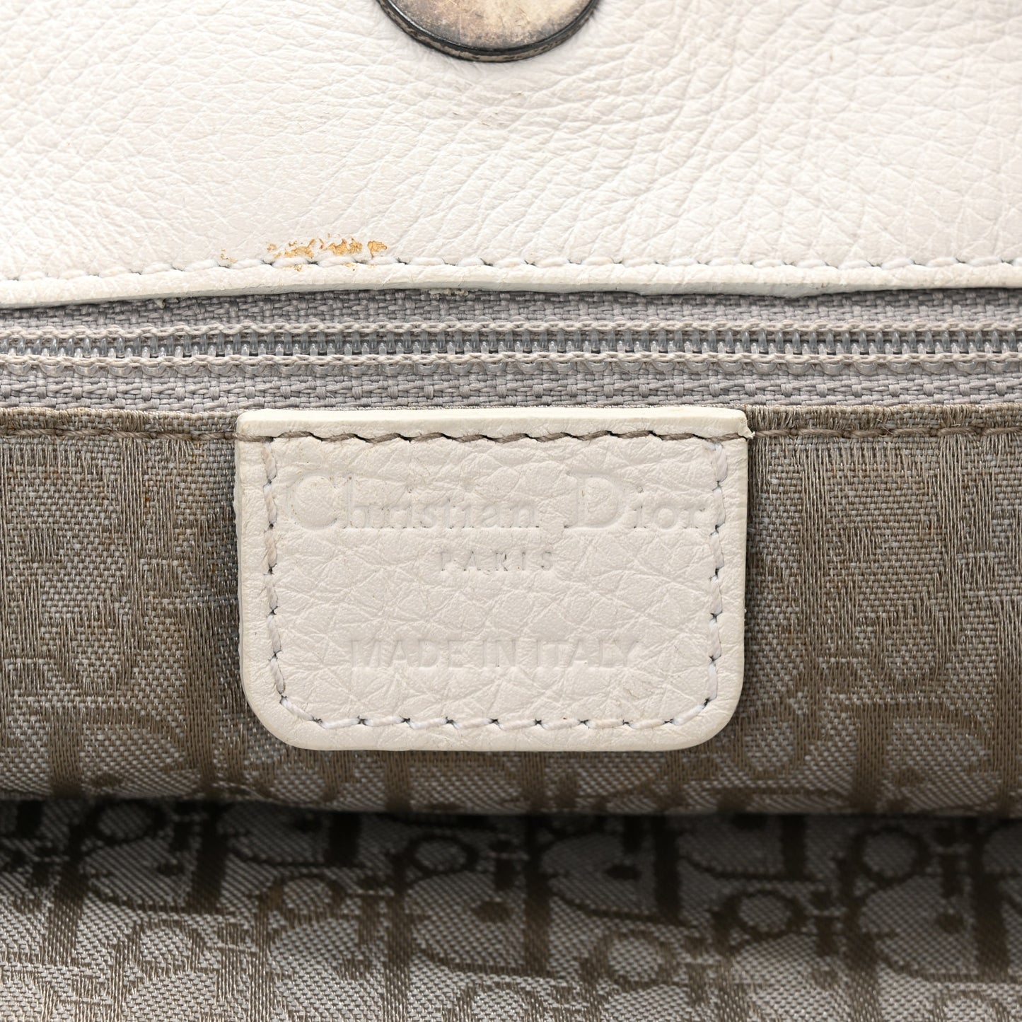 Calfskin Braided Gaucho Double Saddle Bag White