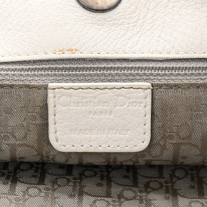 Christian Dior Calfskin Braided Gaucho Double Saddle Bag White 6 of 21