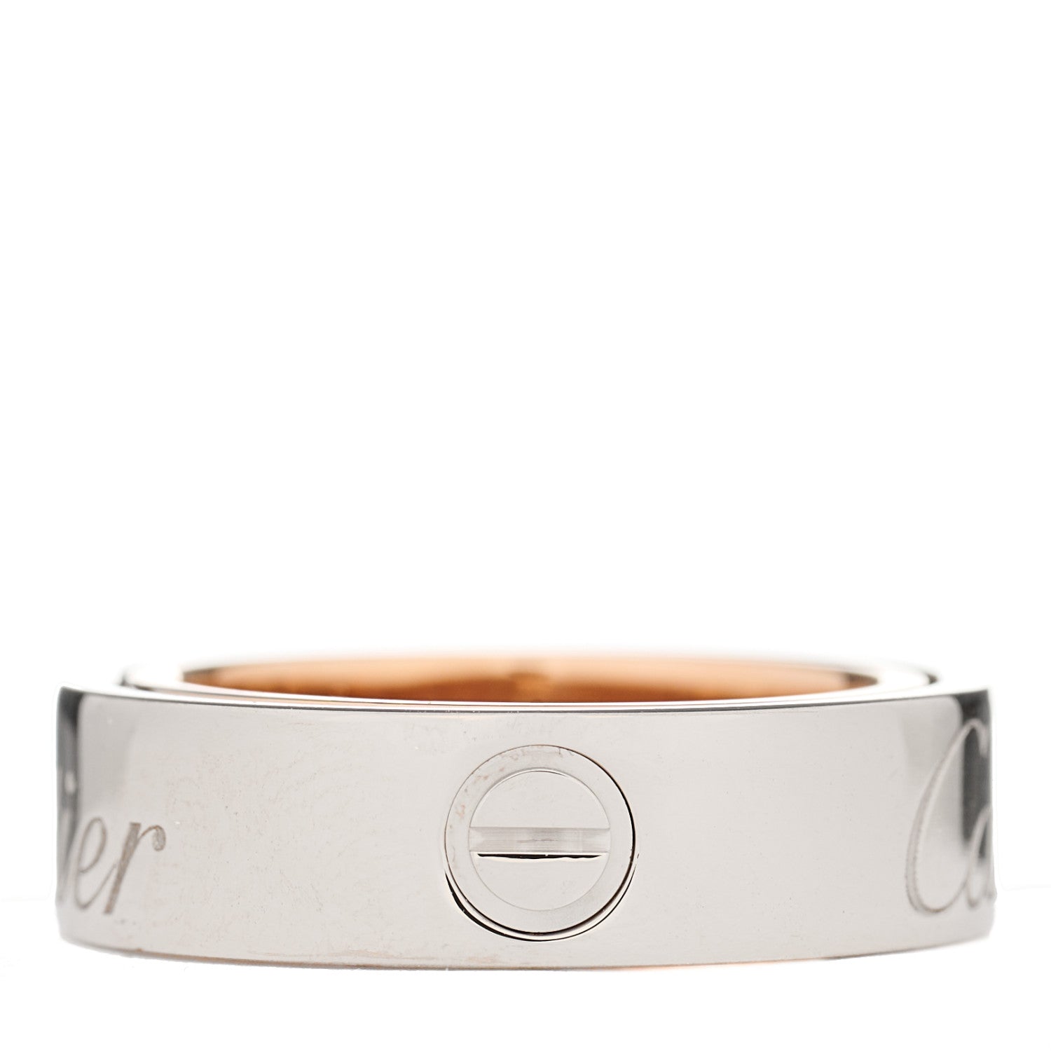 Cartier 18K White Pink Gold 5.5mm Astro LOVE Ring 47 4 2 of 4
