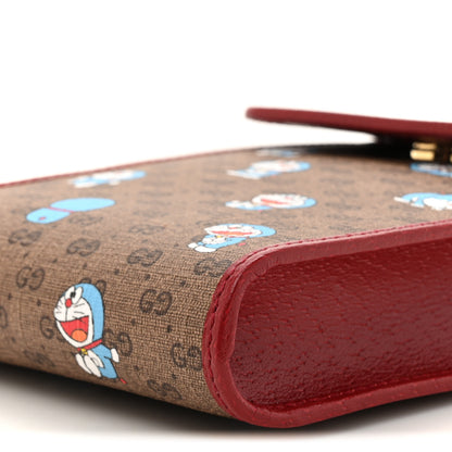 Gucci X DORAEMON Mini Vintage GG Supreme Monogram Mini Crossbody Bag Beige Cherry Red 9 of 12