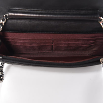 Chanel Lambskin Quilted Wallet On Chain WOC Black 5 of 8