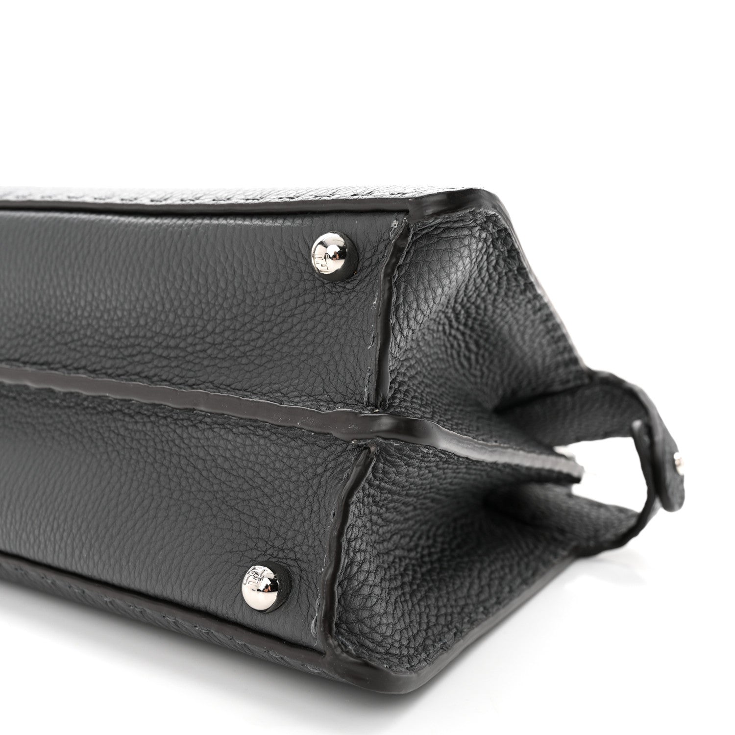 Fendi Cuoio Romano Selleria Chamois Small Peekaboo I SEE U Satchel Asfalto Camelia 9 of 9