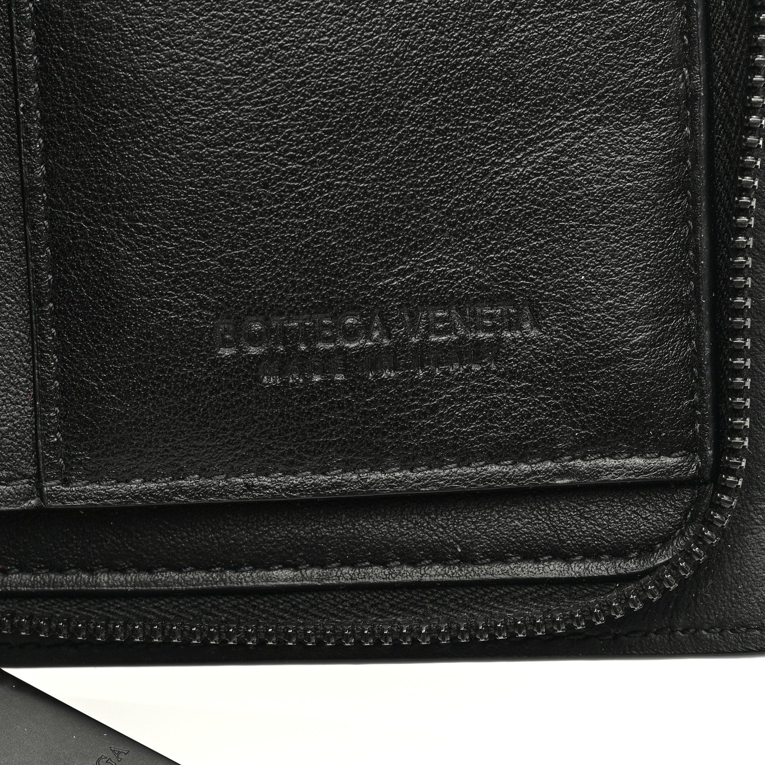 Bottega Veneta Nappa Intrecciato Zip Wallet Black 6 of 7