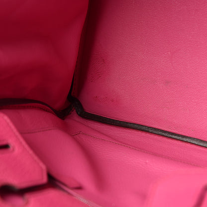 Hermes Chevre de Coromandel HAC Birkin 32 Fuchsia 11 of 19