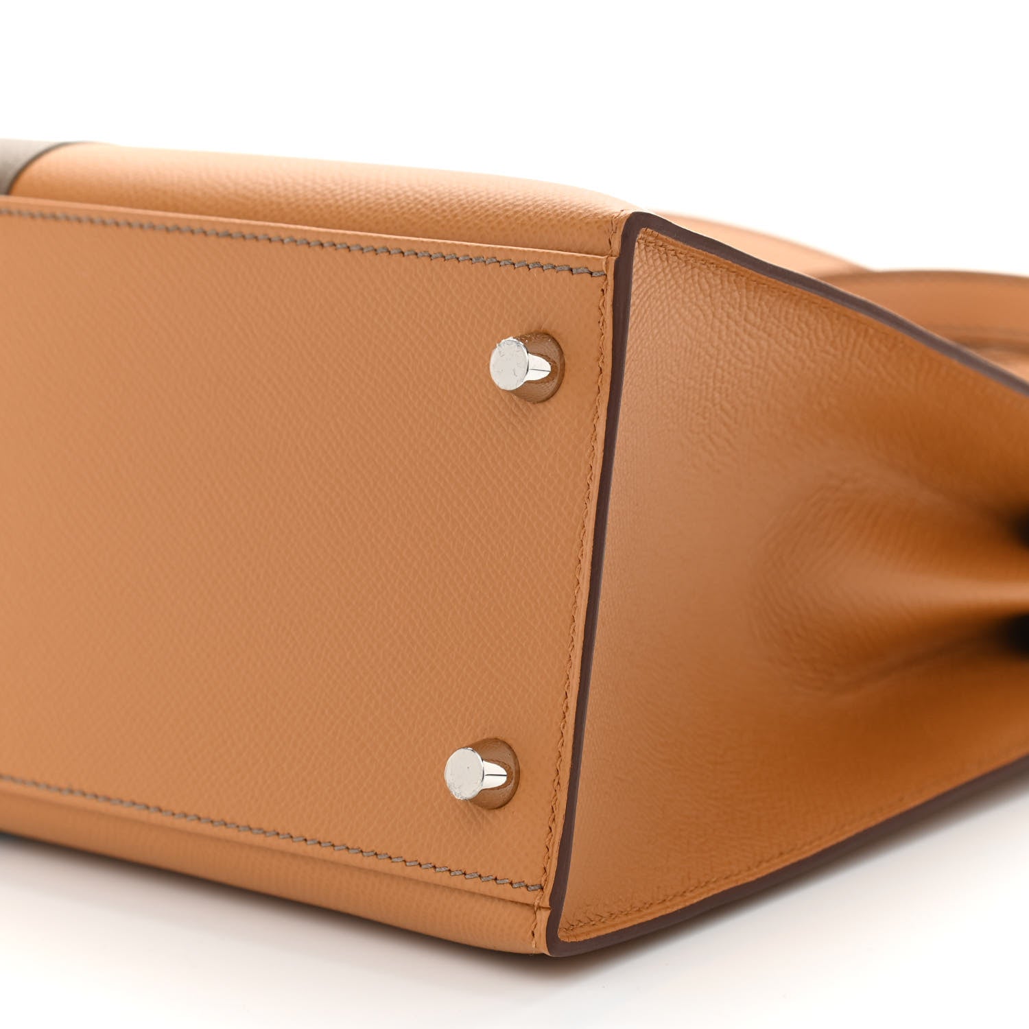 Hermes Epsom Casaque Kelly Sellier 28 Sesame Etoupe Bleu Indigo 10 of 10