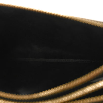 Celine Goatskin Leopard Printed Small Trio Crossbody Bag Brown Black 5 of 11