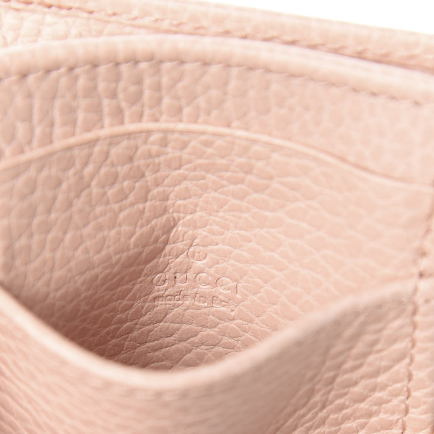Dollar Calfskin GG Marmont Coin Case Card Holder Perfect Pink