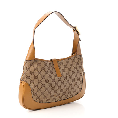 Gucci Monogram Web Jackie O Hobo Tan 3 of 10