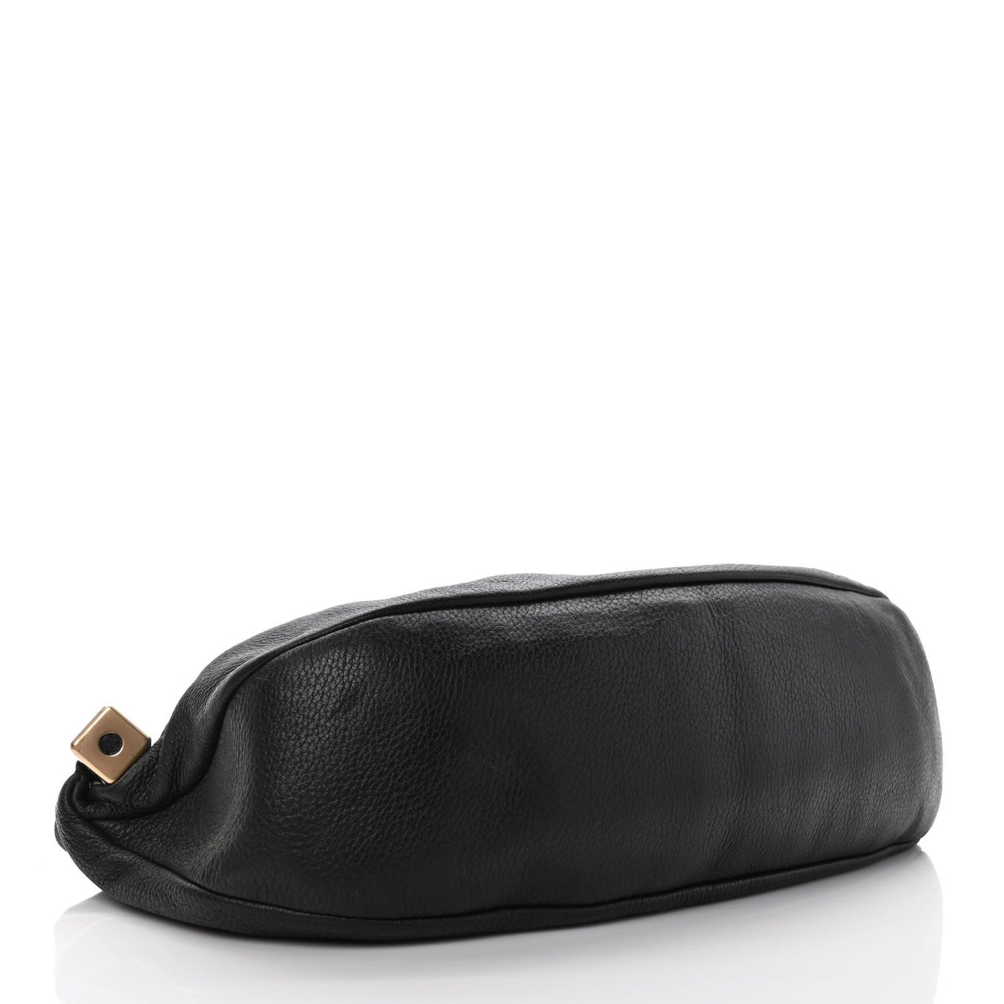 Grained Calfskin Tassel Hobo Black