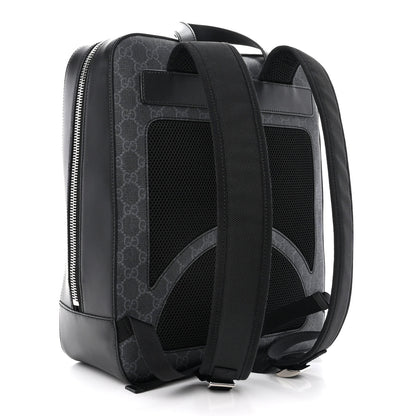 Gucci GG Supreme Monogram Web Tote Backpack Black Grey 3 of 10