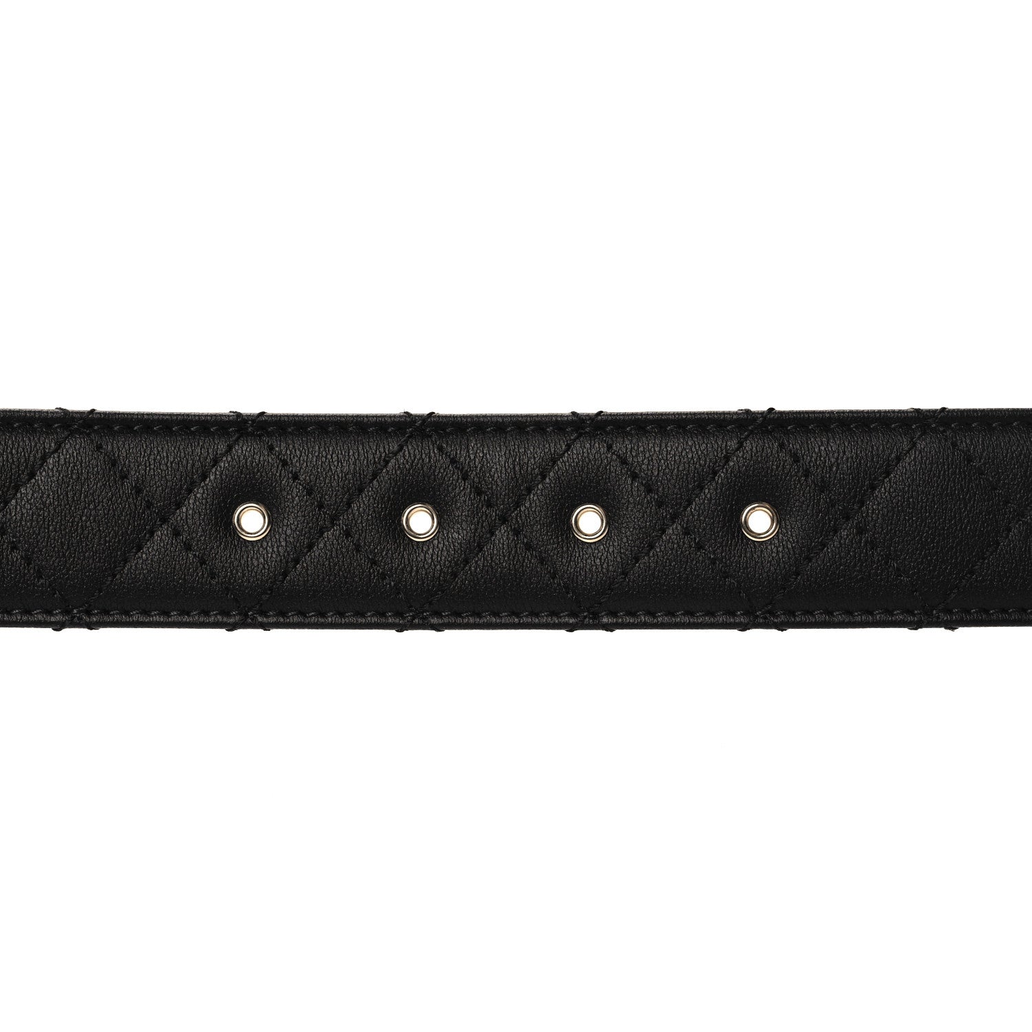 Chanel Lambskin Quilted CC Chain Belt 95 38 Black 3 of 8